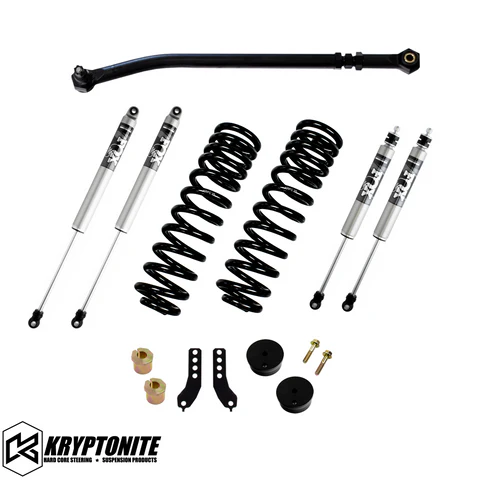 KRYPTONITE FORD SUPER DUTY F250/F350 STAGE 2 LEVELING KIT WITH FOX SHOCKS 2017-2023 - KRFD17STAGE2FOX