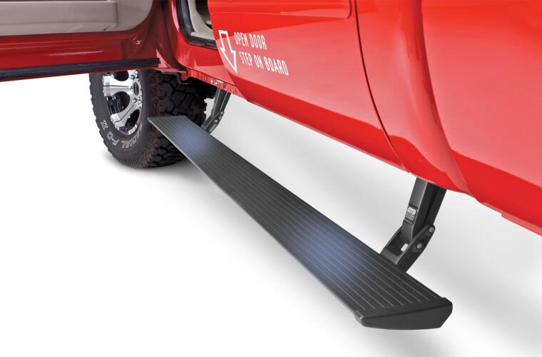 AMP Research PowerStep Black Includes OEM style illuminationF-250/350/450 Regular Cab 2008-2015 requires minor cuttingF-250/350/450 Super Cab 2008-2015  requires minor cutting